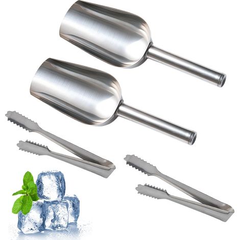 4 Pièces Pelle Et Pince a Bonbon, Bar Pelle Glace, Pelle à Glace (1/5)
