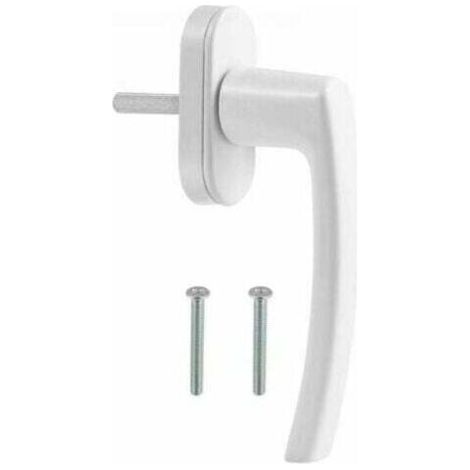 Poignée de fenêtre et de porte en PVC, blanche