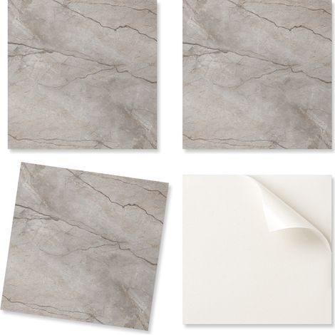 Baldosas de vinilo con gr谩ficos para ba帽o, dise帽o de piedra natural, 20x20x20 cm.