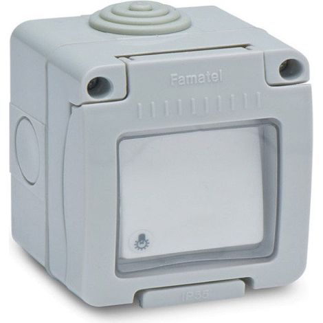 BOUTON DE SONNETTE SURFACE ÉTANCHE IP55 - 10 AMP