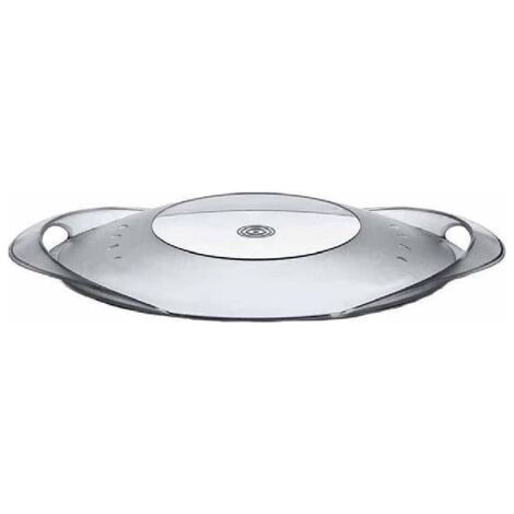 Couvercle transparent, compatible avec le robot culinaire Thermomix TM31, couvercle de cuisine avec poignées et trous d'aération-Chrom