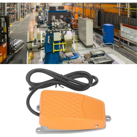 Interrupteur au pied FS-2, 250 V, normalement fermé, utilisé dans les machines Lichtenberg, les scies de table, les scies spirales, les scies à onglets et les outils électriques. (1/5)