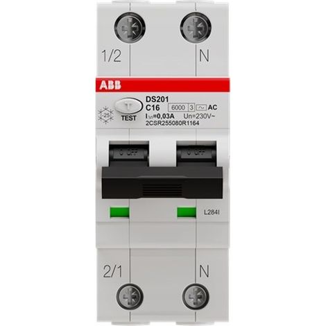 Fehlerstromschutzschalter ABB ds201 30mA 16A