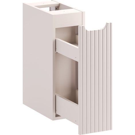 Meuble bas de salle de bain suspendue avec système cargo NOVA cachemire 20 x 57 cm (1/5)