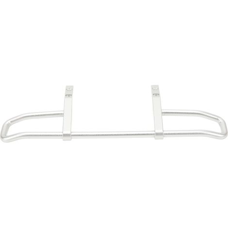 Pare-chocs avant en métal argenté pour voiture télécommandée Unimog P06 (alliage d'aluminium). (1/5)