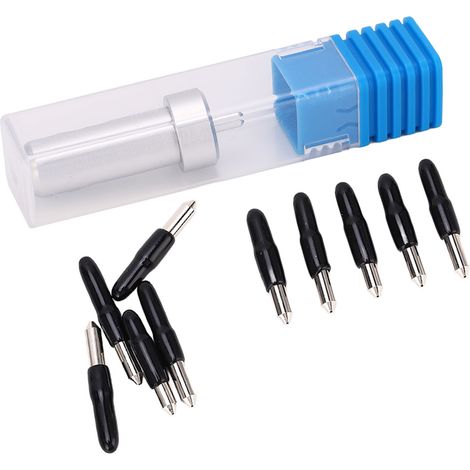 Lot de 10 lames 60° moyennes grossières JOY + support de couteau pour machines CRICUT JOY, découpe précise et durable (1/5)