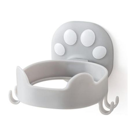 Porte-sèche-cheveux, perforation gratuite fixée au mur, matériau respectueux de l'environnement (a) (1/3)