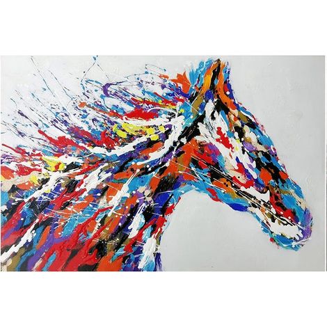 Tableau de cheval multicolore (1/2)