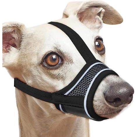 Muselière Chien Réglable Museau Respirant Anti Morsure Anti Aboiement Chien Muselière Souple pour Chiens Protection Confortable pour Promenade Dressage (S) (1/5)
