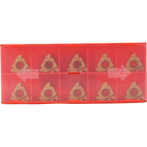 Plaquettes carbure AG60 16ER pour filetage externe acier inoxydable (1/5)