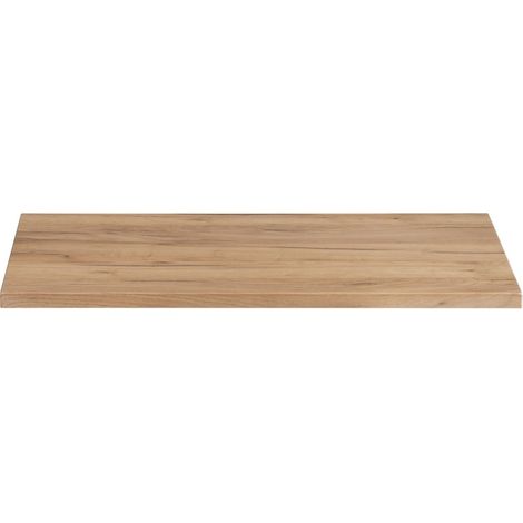 Plan vasque NALYA 80 cm – Chêne clair – Plateau bois pour meuble sous vasque suspendu