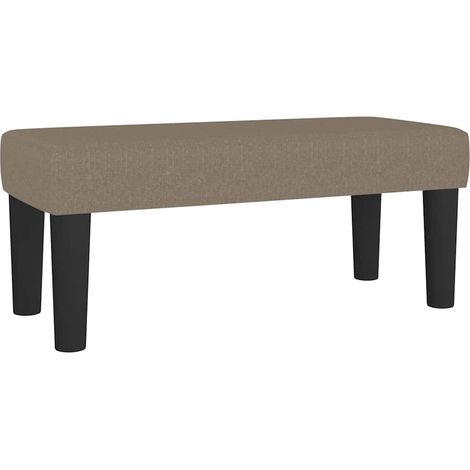 banc Taupe 70 x 30 x 30 cm tissu CFW628837 (1/5)