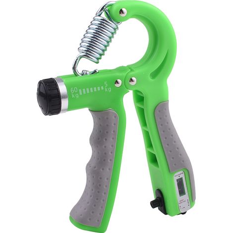 Green Hand grip Grip Strengthener Package 5-60KG Adjustable Resistance Forearm Exerciser, Wrist Grip (1/5)