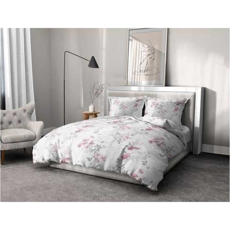 Duvet set 220x240 cm HOME LINGE PASSION POMPADOUR: Duvet cover + 2 pillowcases - 100% Cotton 57 Threads -