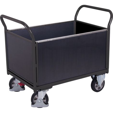 Cordes Vierwandwagen Siebdruckplatte RAL 7016 (1/4)