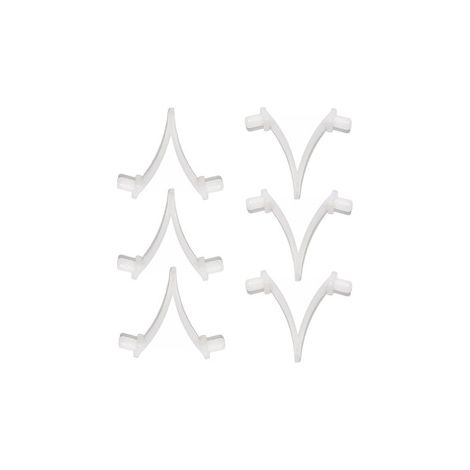 Pince à ressort pour manche télescopique de piscine – Attache papillon – Clip en V pour tête d'aspiration（100X）