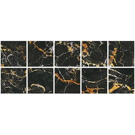 Autocollants décoratifs en marbre pour carrelage de salle de bain et de cuisine, imperméables et auto-adhésifs. (1/4)
