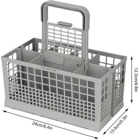 Panier à couverts universel, panier ABS à 8 compartiments pour lave-vaisselle multi-usages - (1/4)