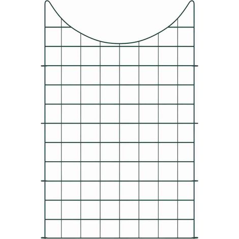 Maison Exclusive - Teichzaun Set 8 pcs Grün 50 x 80 cm Stahl