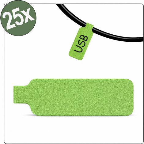 Quadrios 26CA793 26CA793 Kabel-Etikett 20 x 40 mm Farbe Beschriftungsfeld: Grün Anzahl Etiketten: 2