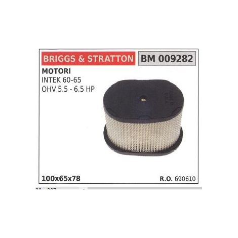 Filtro aria BRIGGS&STRATTON rasaerba tosaerba tagliaerba intek 60 65