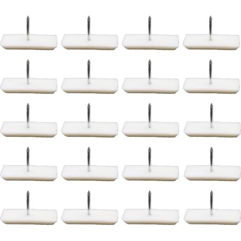 Packung mit 20 Nägeln für Holz- und Kunststoffmöbelbeine (Sofas, Tische, Schreibtische), 30 x 12 mm, Einzelnagel