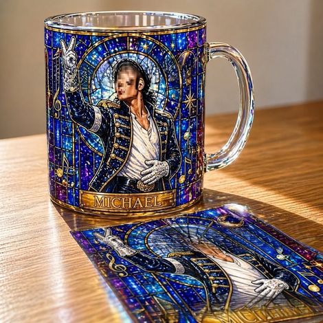 Gigante GmbH - Mug/Tasse à café Michael Jackson, Roi de la Pop - B - 44 cl