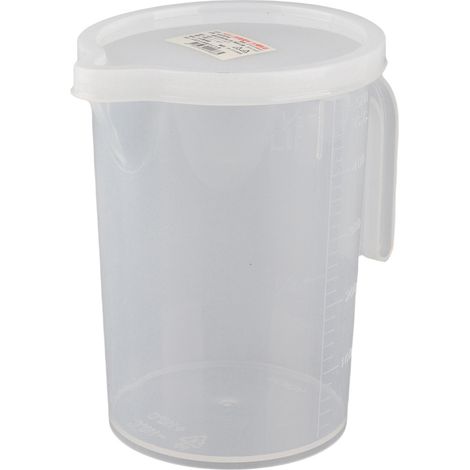 Verre doseur transparent plastique 500 ml avec couvercle cuisine cuisson pâtisserie accessoire 1 pièce (1/5)