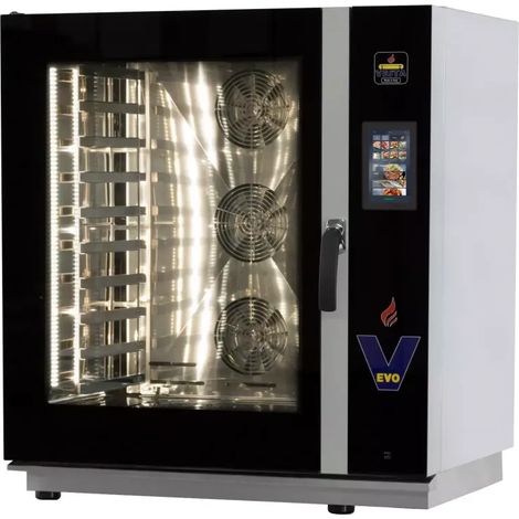 Four mixte professionnel - 12 GN 1/1 - Écran tactile - Générateur vapeur - 30-240°C - Double vitrage - Vesta