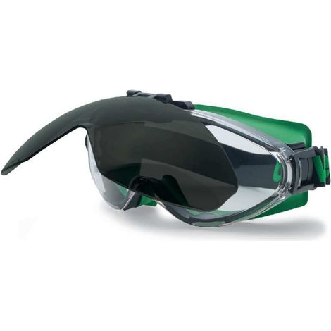 Uvex Occhiali protettivi per la saldatura (5) ultrasonic flip-up,Nero/Verde,Unica