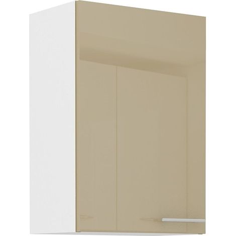 Küche Hängeschrank 50 Lara Cappuccino Hochglanz Küchenzeile Küchenblock (1/4)