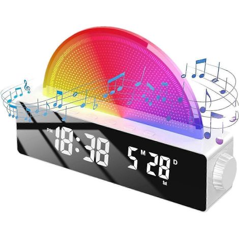 Réveil simulateur de lever de soleil avec haut-parleur - Lumières colorées pour un réveil en douceur (1/5)