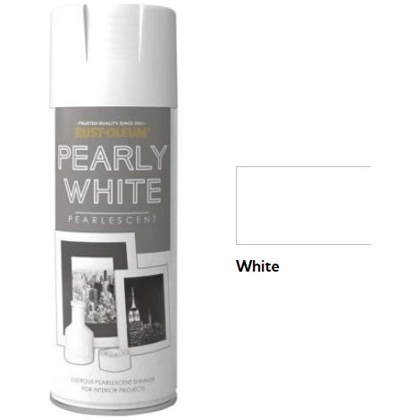 Rust-Oleum Pearlescent Spray Aerosol Paint - 400ml - Pearly White