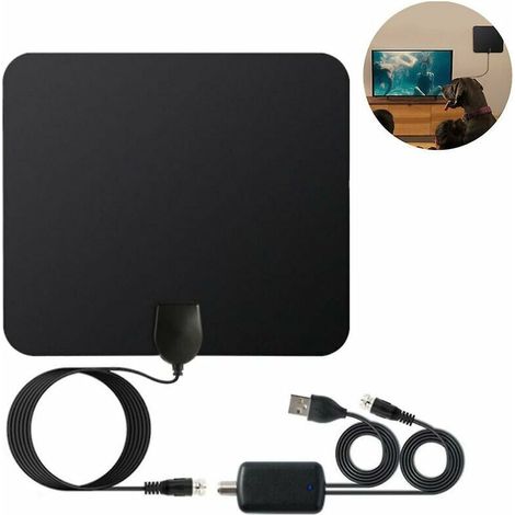 Antenne Tv Hd prise en charge de l'antenne intérie/extérie 4k amplificat de Signal Smart Tvs plus ancien antenne numérique Hdtv (1/5)