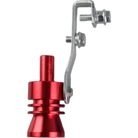 Simulatore di fischietto per tubo di scarico Universal Turbo Sound (XL Rosso) Simulatore di rumore di scarico Ottimizzatore di suono Compatibile con camion, moto, auto, moto da cross e scooter (1/5)