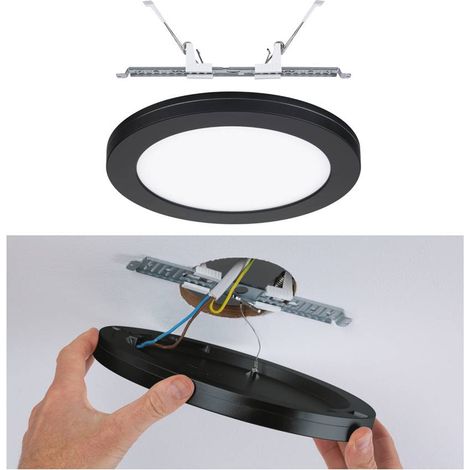 Paulmann LED Einbauleuchte Cover-it schwarz 22,5 cm 16,5 W LED Einbauleuchte (1/5)