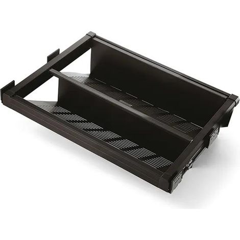 Cajón para Zapatos Extraíble Emuca Moka Aluminio 49x20x56 cm