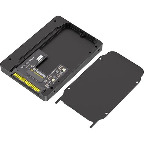 Dies ist ein 2,5-Zoll NVMe M.2 (NGFF) zu U.2 SSD Adapter (SFF-8639), der eine NVMe M.2 SSD in eine U.2 SSD umwandelt (nicht kompatibel). (1/3)