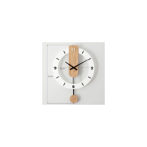 Reloj de pared de madera moderno y silencioso, ideal como elemento decorativo para la cocina, el hogar, el salón y el dormitorio.