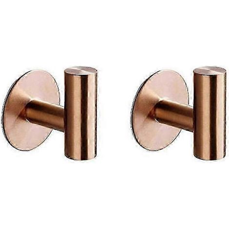 Lot de 2 crochets robustes en acier inoxydable pour salle de bain, salon, cuisine, hôtel, manteau (1/5)