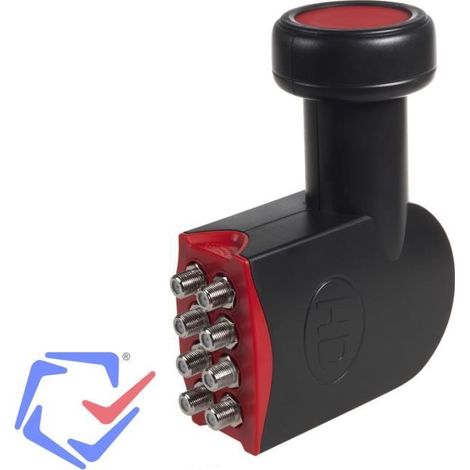 LNB SAT adapter - MACLEAN - MCTV-592 - Octo - Couleur Rouge - 8 sorties