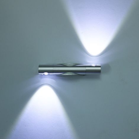 6W plein argent coquille lumière blanche 6000-6500KLED aluminium applique simple chambre salon couloir allée décoration chambre,pour l'intérieur et l'extérieur (1/5)