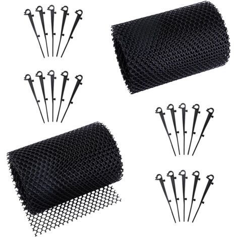 Gutter Guards, Gutter Net, Roof Net, Roof Gutter Filter, Plastic Gutter Protection Net (15 x 600cm, Black) (1/5)