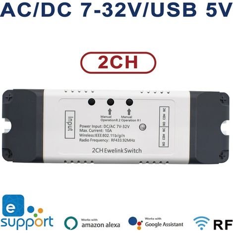 Modulo Relè 7-32V Smart Wifi con Telecomando RF433 Compatibile con eWeLink  2 (1/5)