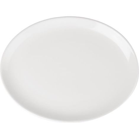 Assiettes Creuses Ovales en Porcelaine Blanche 305(L)x241(l)mm Athena Hotelware - Lot de 6 - Olympia