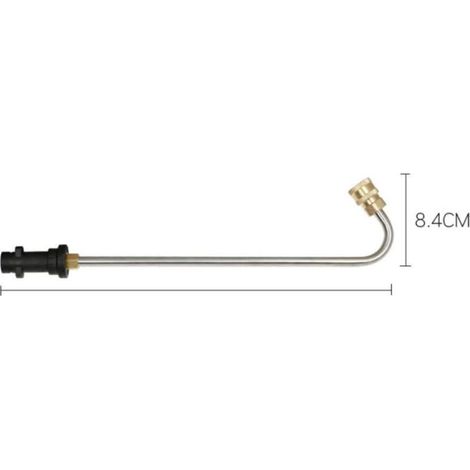 Outils nettoyage gouttière pour Karcher K2 K3 K4 K5 K6 K7 - Lance d'extension gouttière avec 5 buses pulvérisation pour nettoyeur haute pression, balai, nettoyeur de sous-carrosserie (forme de (1/5)