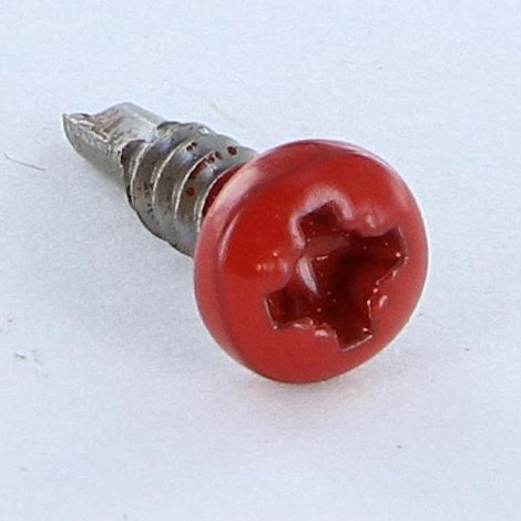 Vis autoperceuse Inox A2 Tête cylindrique bombée TCB Pozi 3.5X13 RAL3013 ROU-1 pièce