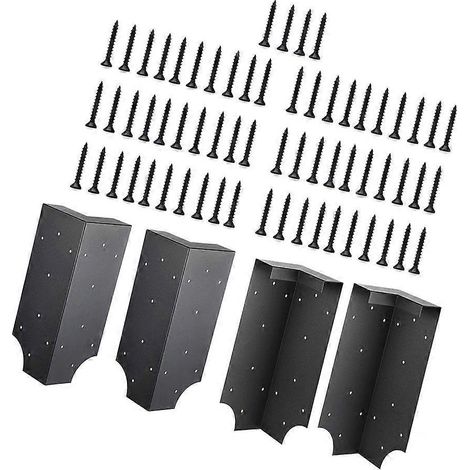4 supports d'angle pour potager surélevé de 3,65 m à 4,88 m de hauteur, mobilier en métal