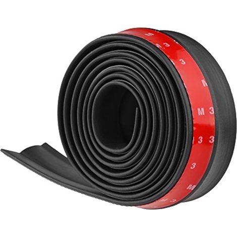 universel caoutchouc pare-chocs arrière avant de voiture adhésif lèvres répartiteur Corps Trim Spoiler 2.5M (1/5)