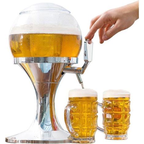 Distributeur de Bière - CELLUSTOP - Sphérique - 3,5 L - Réfrigéré - Avec Compartiment à Glaçons (1/5)